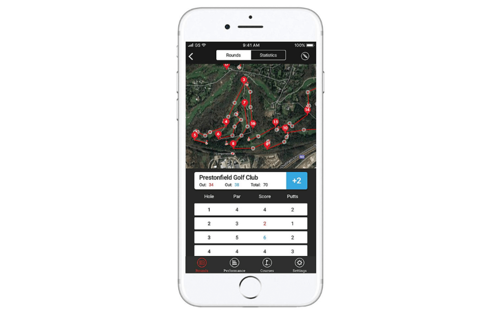 Shot Scope V2 Golf GPS Scorecard Feature